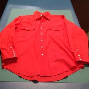 Vintage Malco Modes Pearl Snap Red Men's Shirt